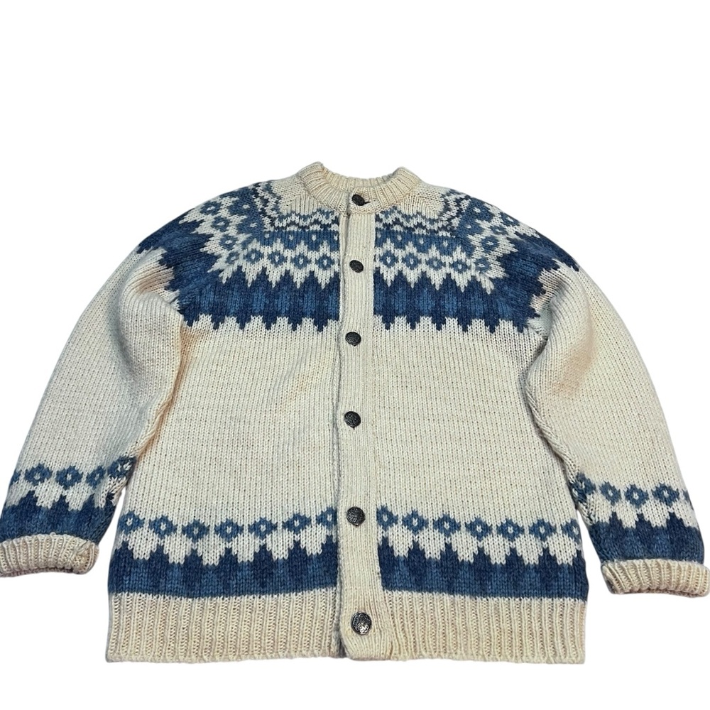 Vintage Nordfender Sportswear Norwegian Wool Cardigan‎ Sweater